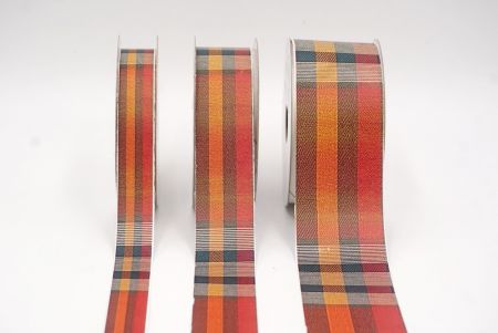 Rost, Orange, Teal und Burgunder Karobband_AI